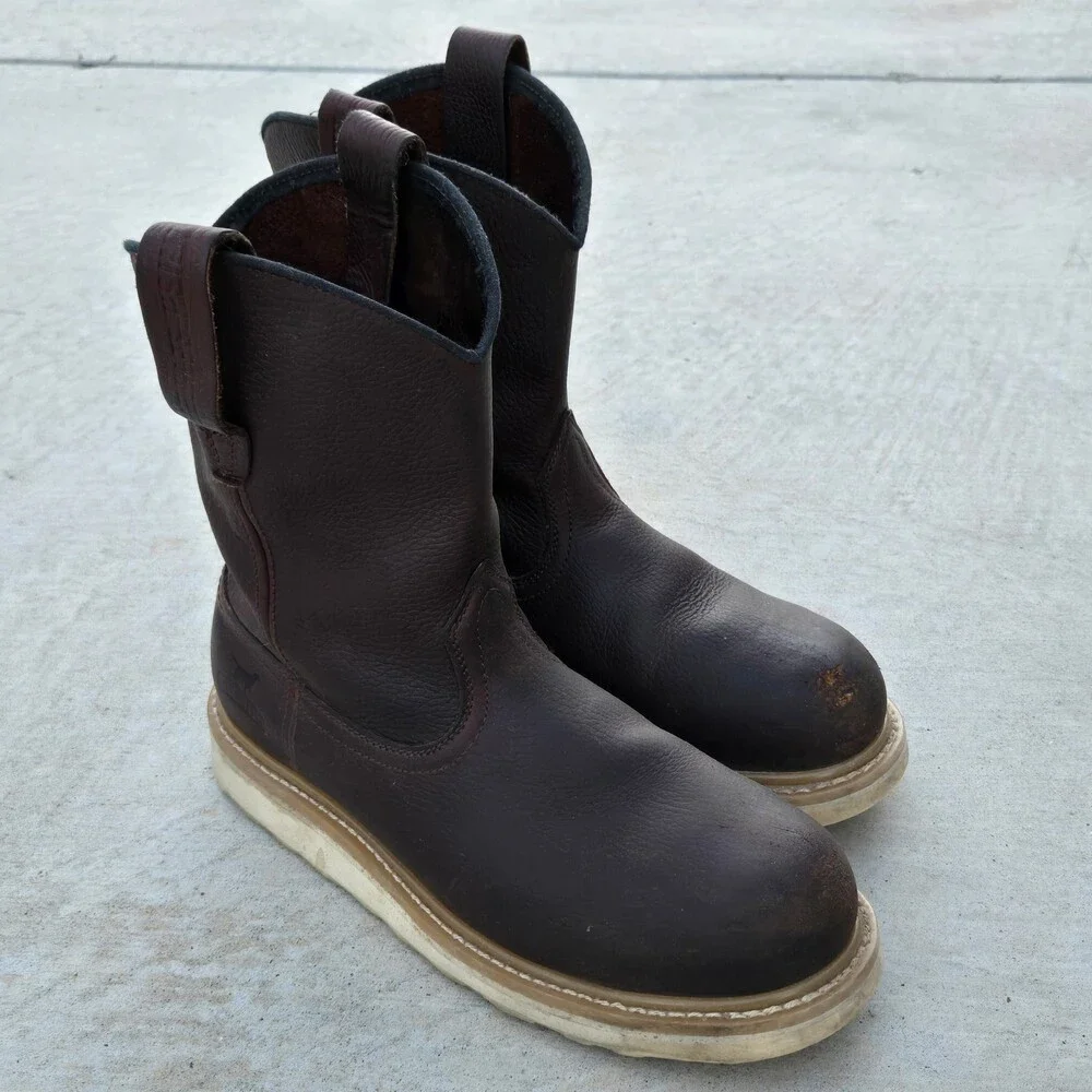 Red Wing Irish Setter Men Size 10 D Steel Toe Safety Toe Work Boots 83908 Ashby